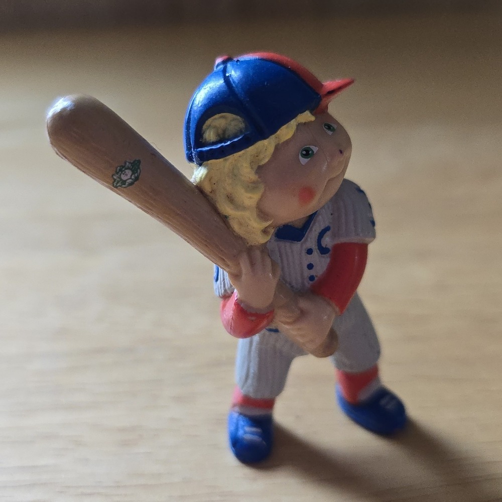 Vintage 1984 Cabbage Patch Kids Baseball Player PVC CPK Mini Figure